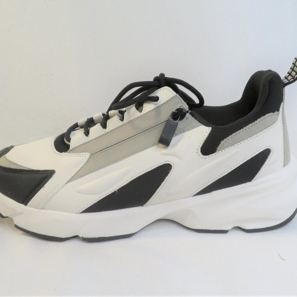 New Zara Sneakers Shoe with Zip Detail on side Sz 11 EU 44 - Picture 3 of 11